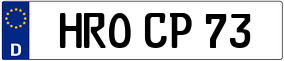 Trailer License Plate